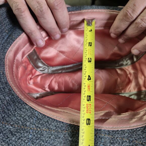 Vintage Fedora Hat Gray Tweed Mens Unisex Union Made USA Thinsulate Large - Picture 13 of 13